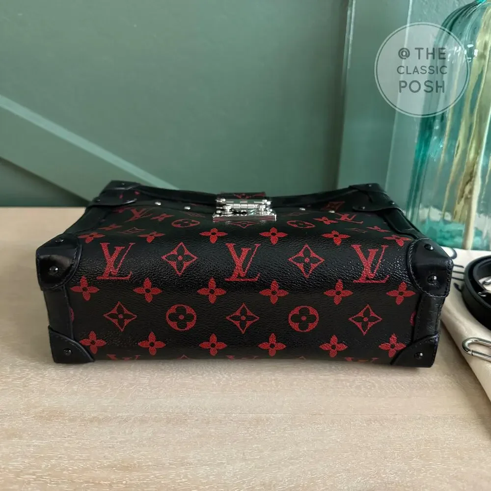 EUC Louis Vuitton Infrarouge Soft Trunk Clutch Bag GM Crossbody Shoulder